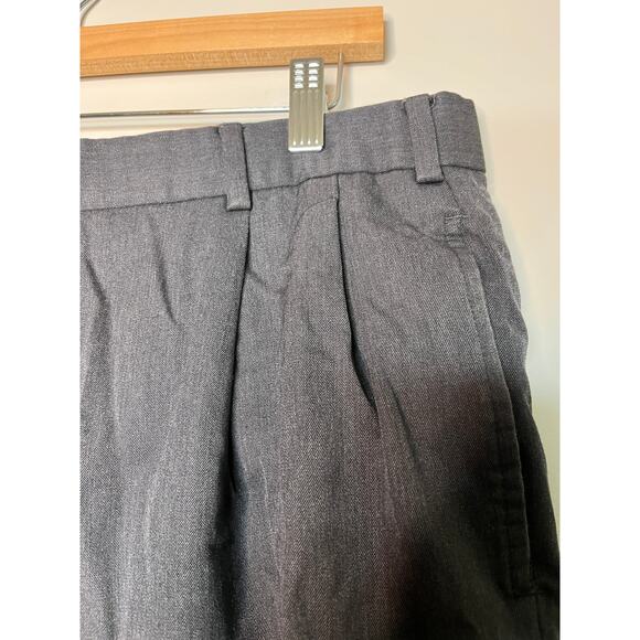 Brooks Brothers 346 Dark Gray Wool Madison Fit Old Money Roll Up Pants 36x32 - Picture 5 of 7